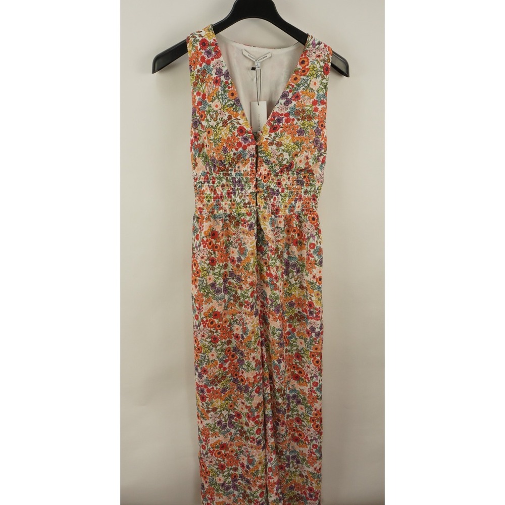 New Collective Concepts Vibrant Spring Floral Cinched Jumpsuit‎ Women's Large